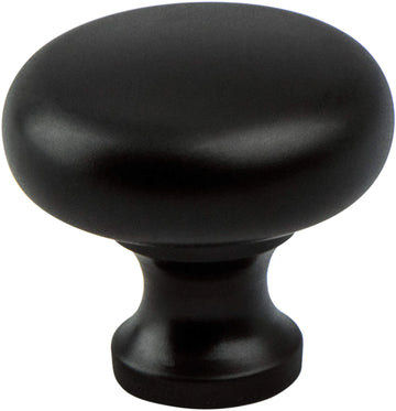 Valencia Matte Black Round Knob 8089-155-P