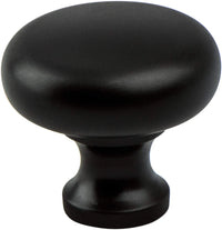 Valencia Matte Black Round Knob 8089-155-P