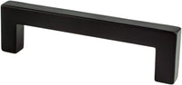 Contemporary Advantage One 96mm CC Matte Black Square Pull 9011-4055-P