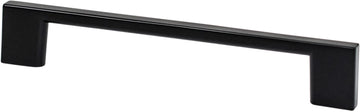 Transitional Advantage Four 128mm CC Matte Black Rectangle Pull 9053-4055-P