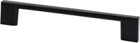 Transitional Advantage Four 128mm CC Matte Black Rectangle Pull 9053-4055-P