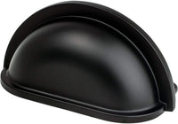 Traditional Advantage Three 3'' CC Matte Black Cup Pull 9194-1055-P