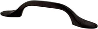 Traditional Advantage One 3'' CC Matte Black Rounded End Pull 9196-1055-P