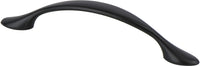 Transitional Advantage Three 96mm CC Matte Black Rounded End Pull 9359-1055-P
