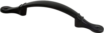 Traditional Advantage Four 3'' CC Matte Black Ringed Arch Pull 9370-1055-P