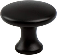 Contemporary Advantage Five Matte Black Narrow Round Knob 9431-1055-P