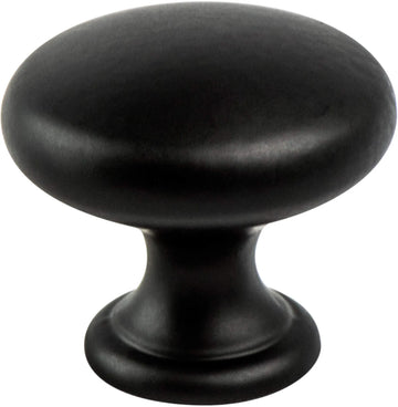 Contemporary Advantage Four Matte Black Wide Round Knob 9434-4055-P