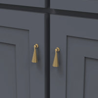 Bijou Laurel Collection Pendant Pull 2-7/16'' x 7/8'' Brushed Golden Brass Finish B050038-BGB