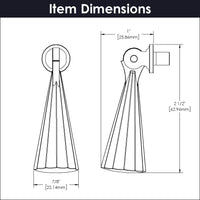 Bijou Laurel Collection Pendant Pull 2-7/16'' x 7/8'' Brushed Golden Brass Finish B050038-BGB