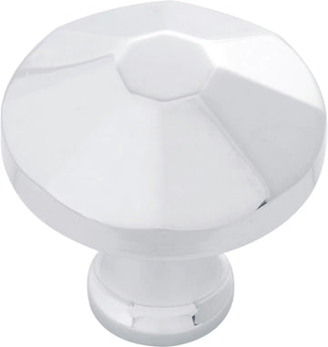 Facette Collection Knob 1-3/8'' diam Chrome Finish B053134-CH