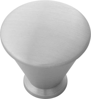 Facette Collection Knob 1-1/4'' diam Stainless Steel Finish B054726-SS