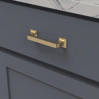 Studio II Collection Pull 3-3/4'' cc Brushed Golden Brass Finish B055551-BGB