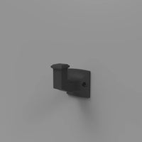 Studio II Collection Hook 1-1/8'' cc Matte Black Finish B055554-MB
