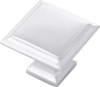 Studio II Collection Knob 1-1/4'' Square Chrome Finish B055555-CH