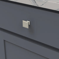 Studio II Collection Knob 1-1/4'' Square Satin Nickel Finish B055555-SN