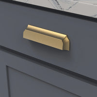 Studio II Collection Cup Pull 3'', 3-3/4'' & 5-1/16'' (128mm) cc Brushed Golden Brass Finish B055568-BGB