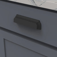 Studio II Collection Cup Pull 3'', 3-3/4'' & 5-1/16'' (128mm) cc Matte Black Finish B055568-MB