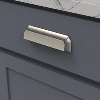 Studio II Collection Cup Pull 3'', 3-3/4'' & 5-1/16'' (128mm) cc Satin Nickel Finish B055568-SN