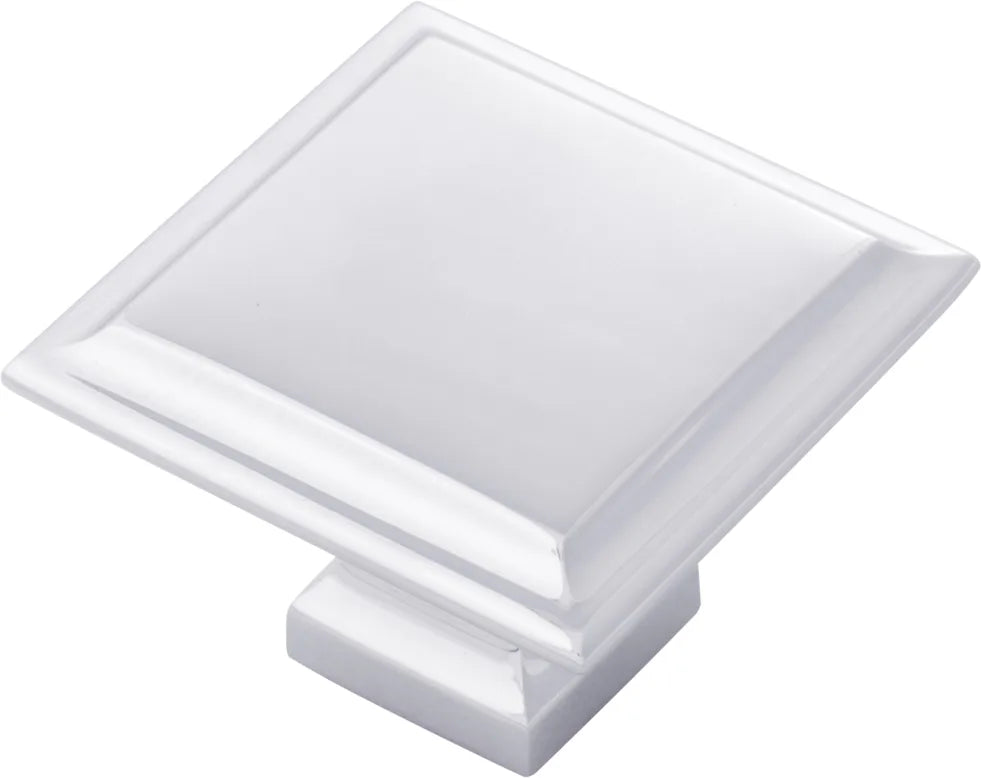 Studio II Collection Knob 1-1/2'' Square Chrome Finish B055577-CH