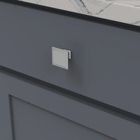 Studio II Collection Knob 1-1/2'' Square Chrome Finish B055577-CH
