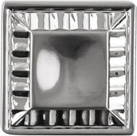 Belleclaire Collection Knob 1-1/4'' Square Polished Nickel Finish B077497-14