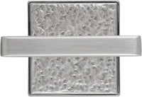 Belleclaire Collection Knob 1-1/4'' Square Satin Nickel Finish B077497-SN