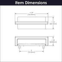 Bijou Ember Collection Pull 3'' cc Satin Nickel Finish B056431-SN