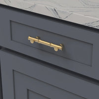 Bijou Junzi Junzi Pull 3-3/4'' cc Satin Brass Finish B056656-04