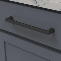 Facette Collection Pull 8-11/16'' Matte Black Finish B072442-MB