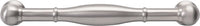 Bijou Aura Collection T-Knob 2-3/4'' x 3/4'' Matte Black with Natural Quartz Finish B075512-MB