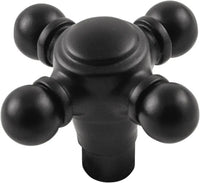 Fuller Collection Knob 1-11/16'' x 1-11/16'' Matte Black Finish B075061-MB