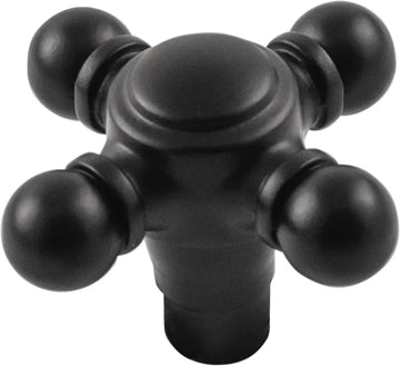 Fuller Collection Knob 1-11/16'' x 1-11/16'' Matte Black Finish B075061-MB