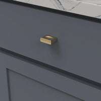 Ingot Collection Knob 1-3/8'' x 7/16'' Brushed Golden Brass Finish B075644-BGB