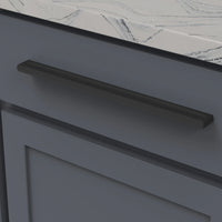 Ingot Collection Pull 12'' cc Matte Black Finish B075645-MB