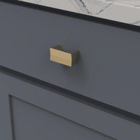 Avenue Collection Pull 1-1/2'' cc Brushed Golden Brass Finish B076086-BGB