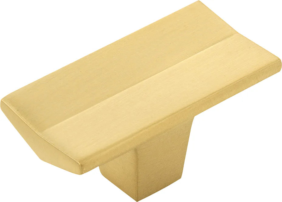 Avenue Collection Knob 2'' x 1'' Brushed Golden Brass Finish B076087-BGB