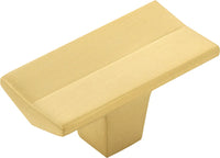 Avenue Collection Knob 2'' x 1'' Brushed Golden Brass Finish B076087-BGB