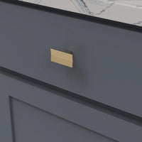 Avenue Collection Knob 2'' x 1'' Brushed Golden Brass Finish B076087-BGB