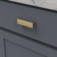 Avenue Collection Pull 3'' cc Brushed Golden Brass Finish B076088-BGB