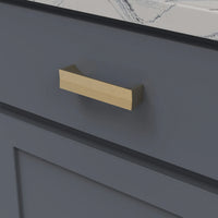 Avenue Collection Pull 3-3/4'' cc Brushed Golden Brass Finish B076089-BGB