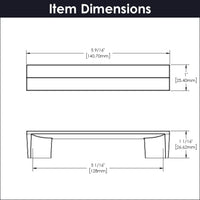 Avenue Collection Pull 5-1/16'' cc Chrome Finish B076090-CH