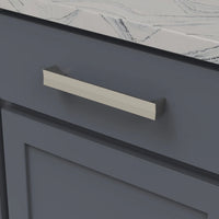 Avenue Collection Pull 7-9/16'' cc Satin Nickel Finish B076092-SN