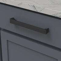 Avenue Collection Pull 8-13/16'' cc Matte Black Finish B076093-MB