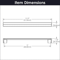 Avenue Collection Pull 12'' cc Satin Nickel Finish B076094-SN