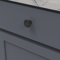 Trellis Collection Knob 1-1/2'' diam Matte Black Finish B076137-MB