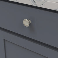 Trellis Collection Knob 1-1/2'' diam Satin Nickel Finish B076137-SN