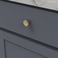 Trellis Collection Knob 1-3/16'' diam Brushed Golden Brass Finish B076138-BGB