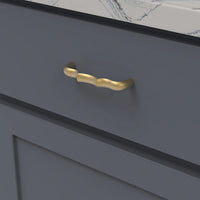 Trellis Collection Pull 3-3/4'' cc Brushed Golden Brass Finish B076140-BGB