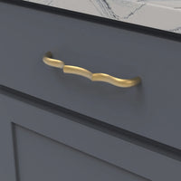 Trellis Collection Pull 6-5/16'' cc Brushed Golden Brass Finish B076142-BGB