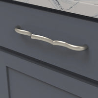 Trellis Collection Pull 8-13/16'' cc Satin Nickel Finish B076144-SN